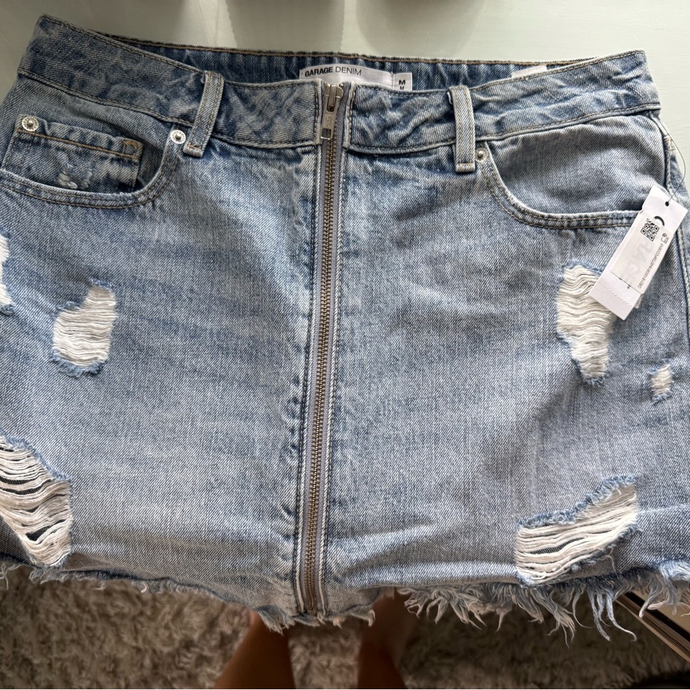 Garage Blue Mini Skirt Casual Night Out